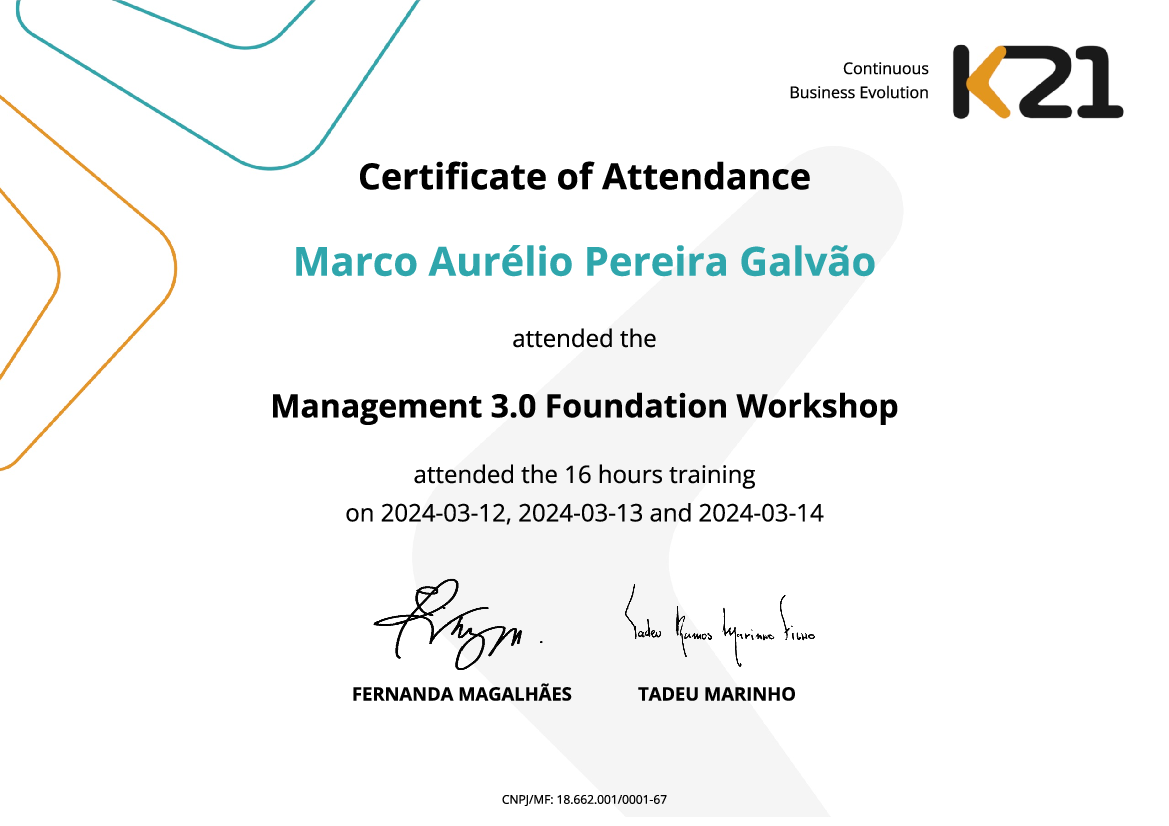 Certificado K21